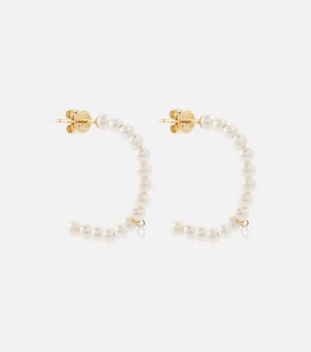 Persée Boucles d'oreilles en or 18 ct, perles et diamants - Persee - Modalova