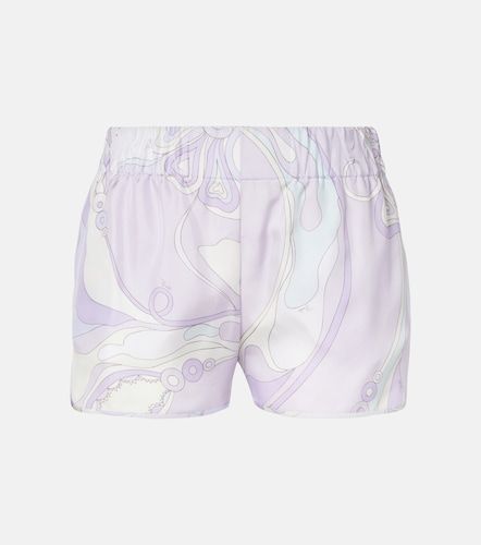 Short Orchidee à taille basse en soie - Pucci - Modalova