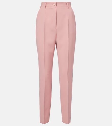 Pantalon slim en laine vierge - Dolce&Gabbana - Modalova