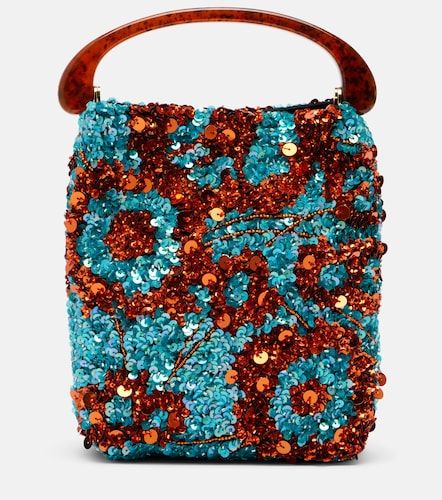 Sac Crisp Small en satin à sequins - Dries Van Noten - Modalova