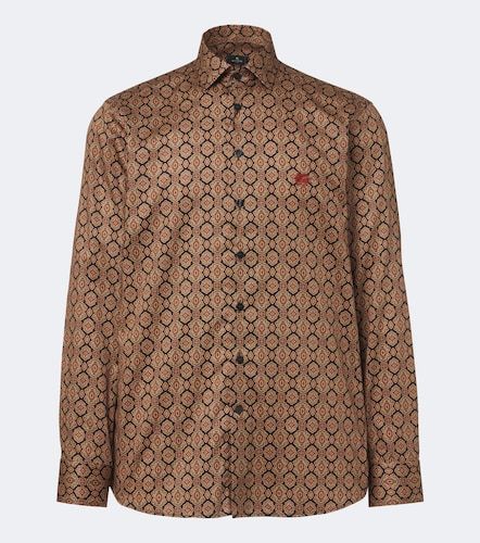 Chemise en popeline de coton à imprimé - Etro - Modalova