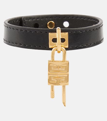 Bracelet 4G Padlock Mini en cuir - Givenchy - Modalova