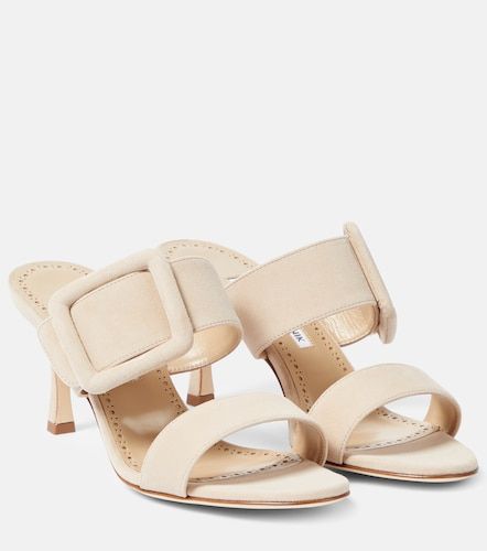 Manolo Blahnik Mules Gable en daim - Manolo Blahnik - Modalova