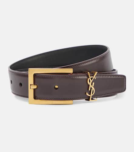 Ceinture Cassandre 30mm en cuir - Saint Laurent - Modalova