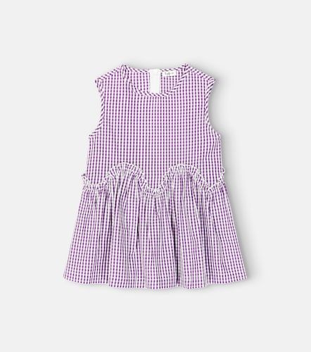 Top en coton à carreaux et fleurs - Il Gufo - Modalova