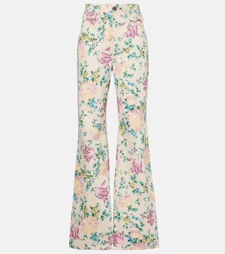 Chloé Jean flare à taille haute et fleurs - Chloe - Modalova