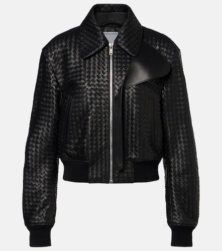 Veste en cuir Intrecciato - Bottega Veneta - Modalova