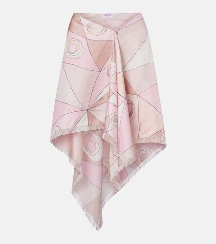 Pucci Jupe midi Occhi en soie - Pucci - Modalova
