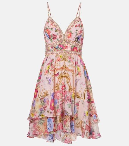 Camilla Robe en soie à fleurs - Camilla - Modalova