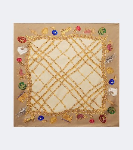 Foulard en soie à imprimé - Burberry - Modalova