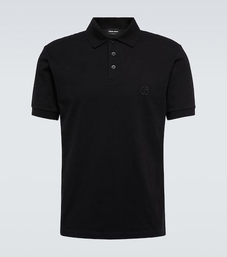Polo en coton mélangé - Giorgio Armani - Modalova