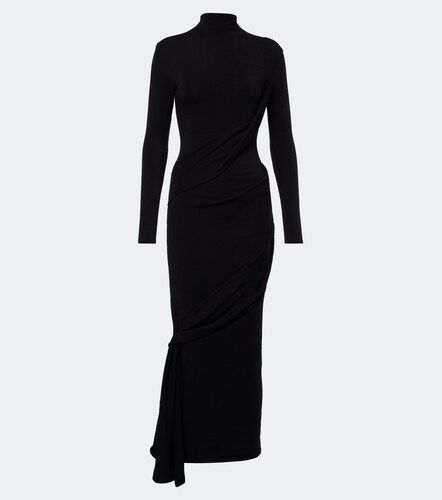 Robe midi en laine mélangée - Mugler - Modalova