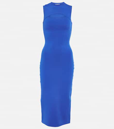 Robe midi Slash Front en crêpe - Victoria Beckham - Modalova