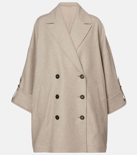 Manteau oversize en laine - Brunello Cucinelli - Modalova