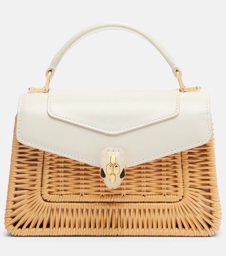 Sac Snakei Forever Mini en raphia - Bvlgari - Modalova