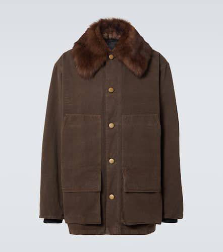 Prada Veste en coton et shearling - Prada - Modalova