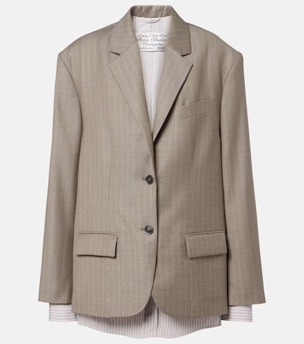 Veste en laine à rayures - Acne Studios - Modalova