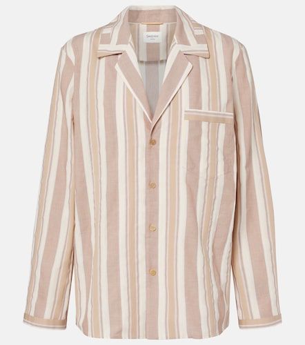 Chemise de pyjama rayée en coton - Saint Laurent - Modalova