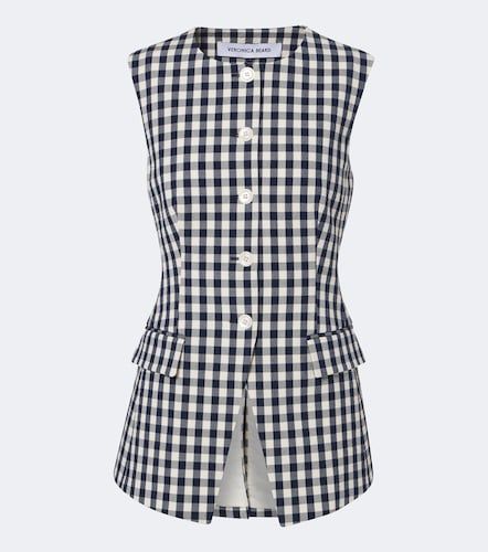 Gilet Lois en coton à motif vichy - Veronica Beard - Modalova