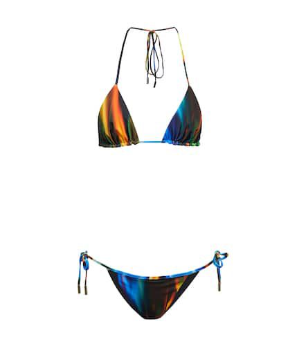 David Koma Bikini triangle imprimé - David Koma - Modalova