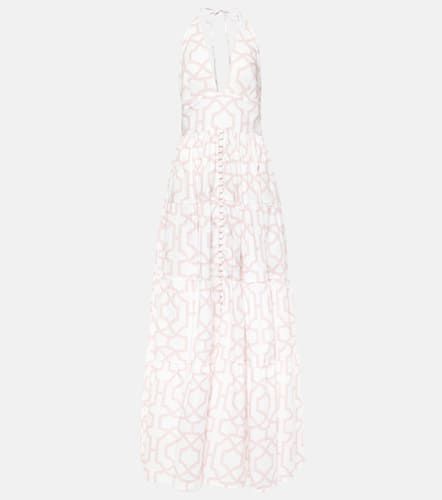 Robe longue Celeste imprimée en coton - Alexandra Miro - Modalova