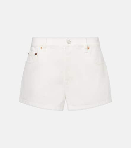 Gucci Short en jean et cuir - Gucci - Modalova