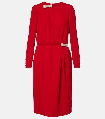 Robe midi en soie à ornements - Valentino - Modalova