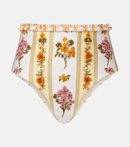 Culotte de bikini brodée à fleurs - Agua by Agua Bendita - Modalova