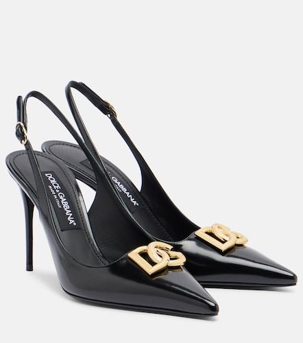 Escarpins slingback Lollo DG en cuir verni - Dolce&Gabbana - Modalova