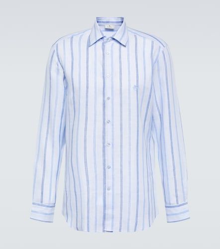 Etro Chemise en lin à rayures - Etro - Modalova