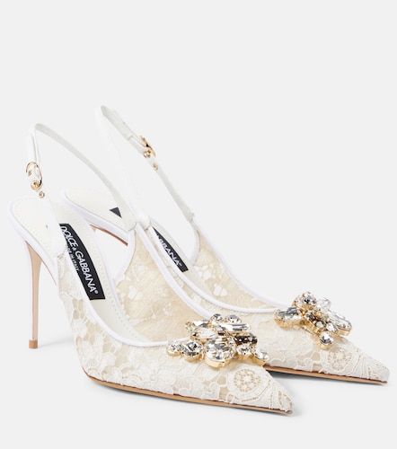 Escarpins slingback Rainbow en dentelle - Dolce&Gabbana - Modalova