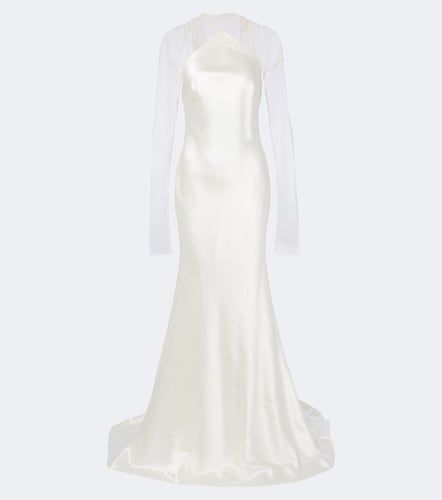 Robe de mariée Mari en laine et soie - Danielle Frankel - Modalova
