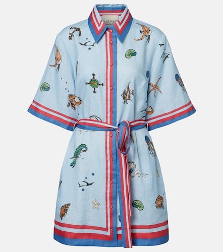 Alémais Robe chemise imprimée en lin - Alemais - Modalova