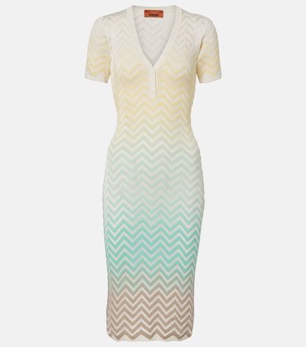 Robe midi Zigzag en coton mélangé - Missoni - Modalova