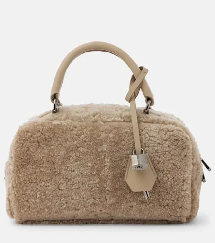 Sac en cuir et shearling - Brunello Cucinelli - Modalova