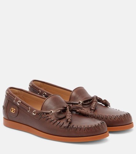 Chaussures bateau Palm Avenue en cuir - Valentino Garavani - Modalova