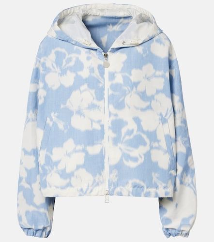 Veste Noisetier à capuche et fleurs - Moncler - Modalova