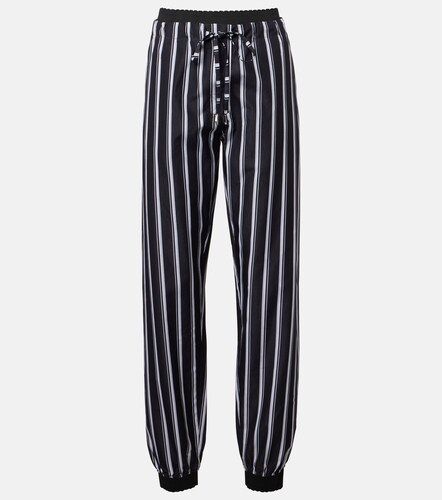Pantalon de survêtement en coton à rayures - The Attico - Modalova