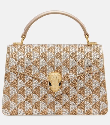 Sac à main Serpenti Forever Mini en daim à ornements - Bvlgari - Modalova