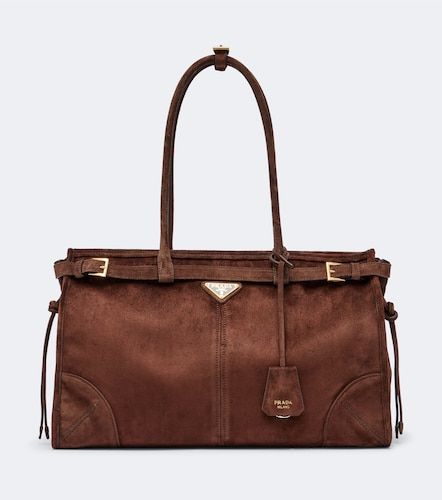 Sac Bonnie Large en daim - Prada - Modalova