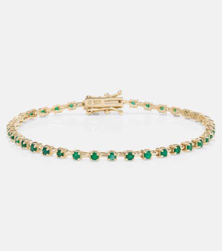 Bracelet Emerald Ace en or 14 ct et émeraudes - Stone and Strand - Modalova