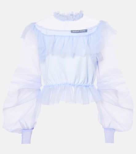 Top en organza à volants - Susan Fang - Modalova