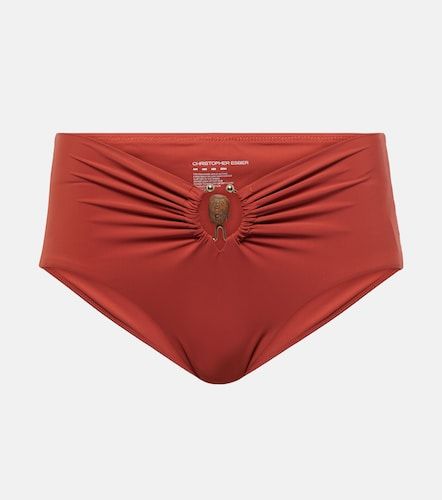 Culotte de bikini taille haute à ornements - Christopher Esber - Modalova
