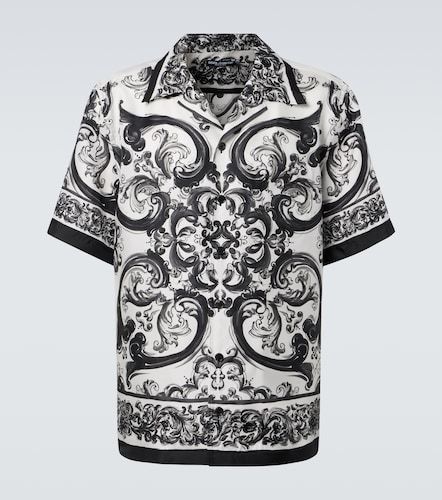 Chemise Majolica en soie - Dolce&Gabbana - Modalova