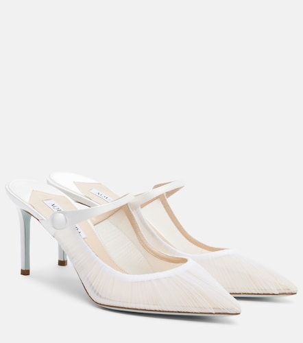 Mules Voile 75 en tulle et satin - Aquazzura - Modalova