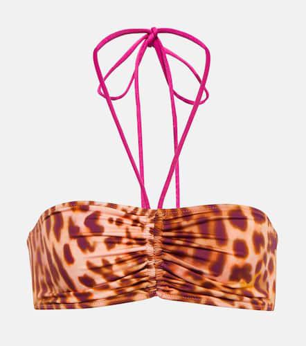Haut de bikini bandeau à motif léopard - Stella McCartney - Modalova