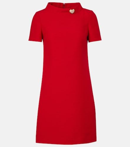 Robe en laine et soie à ornements - Valentino - Modalova