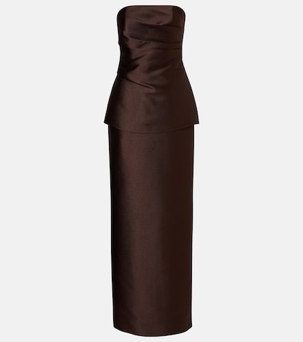 Robe longue Lucille en satin - Solace London - Modalova