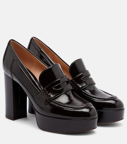 Escarpins mocassins en cuir verni - Gianvito Rossi - Modalova
