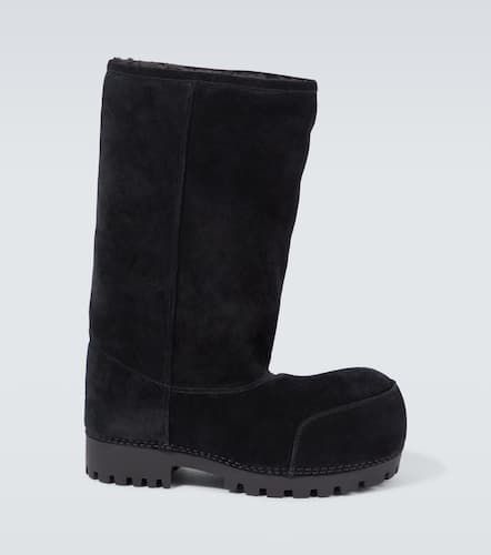 Bottes Alaska Fur High en daim - Balenciaga - Modalova